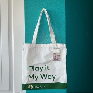 NWT HALARA Canvas Tote Bag